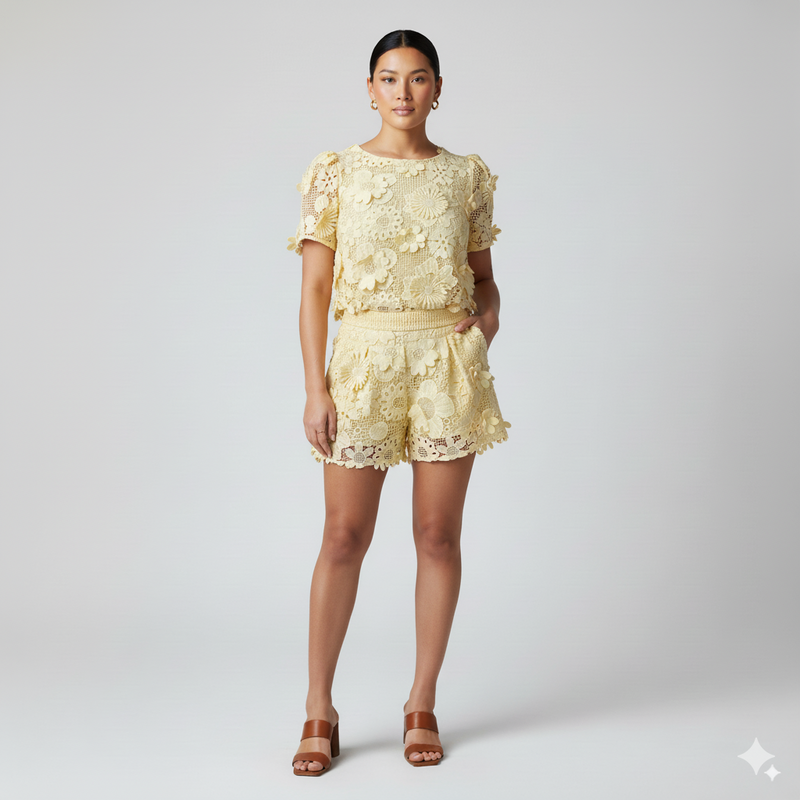 Set short flores
