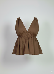 Blusa tiras espalda escotada